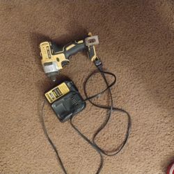 Battery Charger And 1/4 (6mm) Cordless Impact Drill Dewalt
