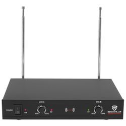 Rockville VHF Wireless Dual HandHeld Microphone Receiver