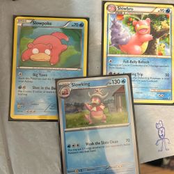 Slowpoke,slowbro And Slowking 