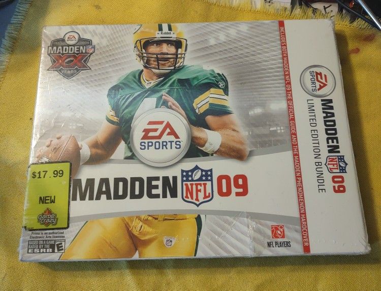 Rare Collectible Limited Edition Madden 09 Prima Strategy Guide With Extra Book Factory Sealed