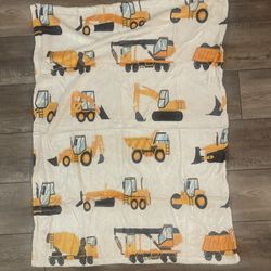 Tractor Throw Blanket Boys Girls Cartoon Construction Truck Fleece Toddler Children Machinery Truck Cars Sherpa Digger Bedroom Decor 30"x40"