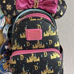 Disney Parks Loungefly Backpack/Ears/Hoodie