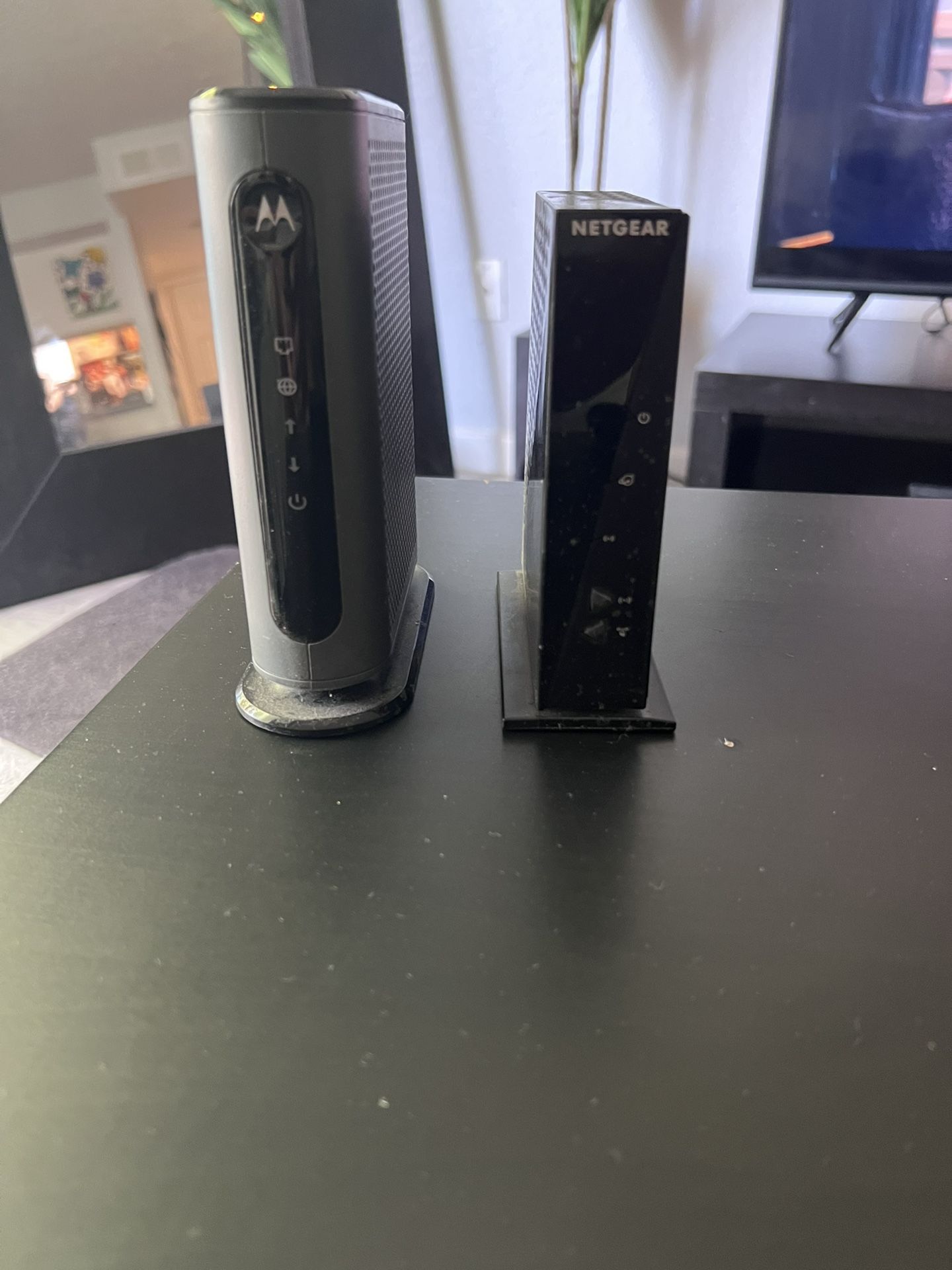 Netgear & Motorola Modem And Wireless Router