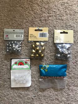 Pony beads, berry beads and jingle bells