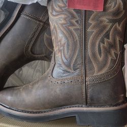 wolverine steel toe boots (new)