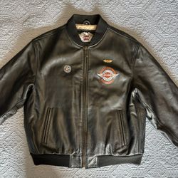 VINTAGE Harley-Davidson University Leather Jacket