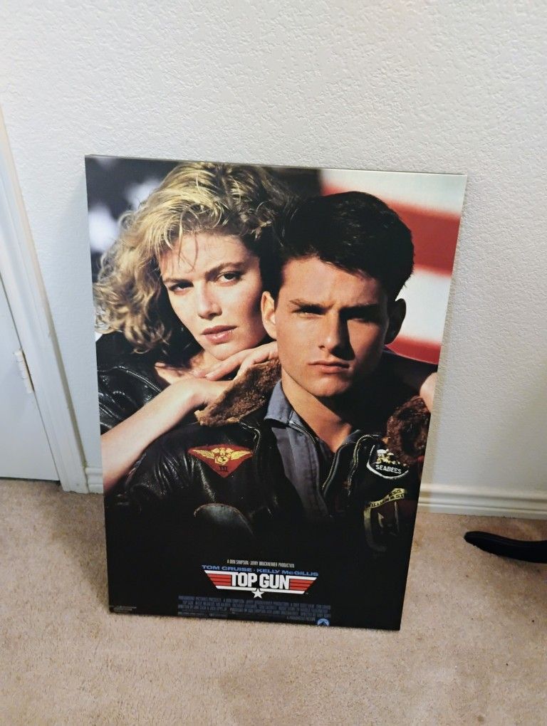 Top Gun Black Float Canvas art 20