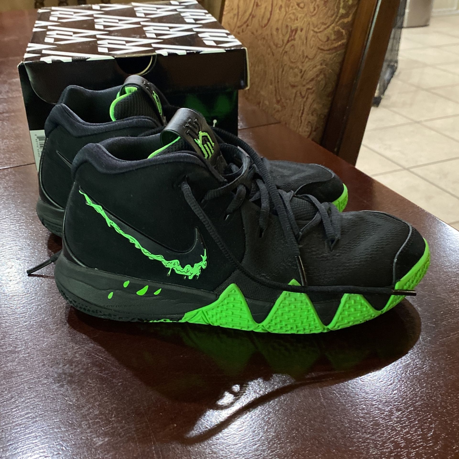 Nike Kyrie (Halloween) Black and Green Basketball Shoes ($528