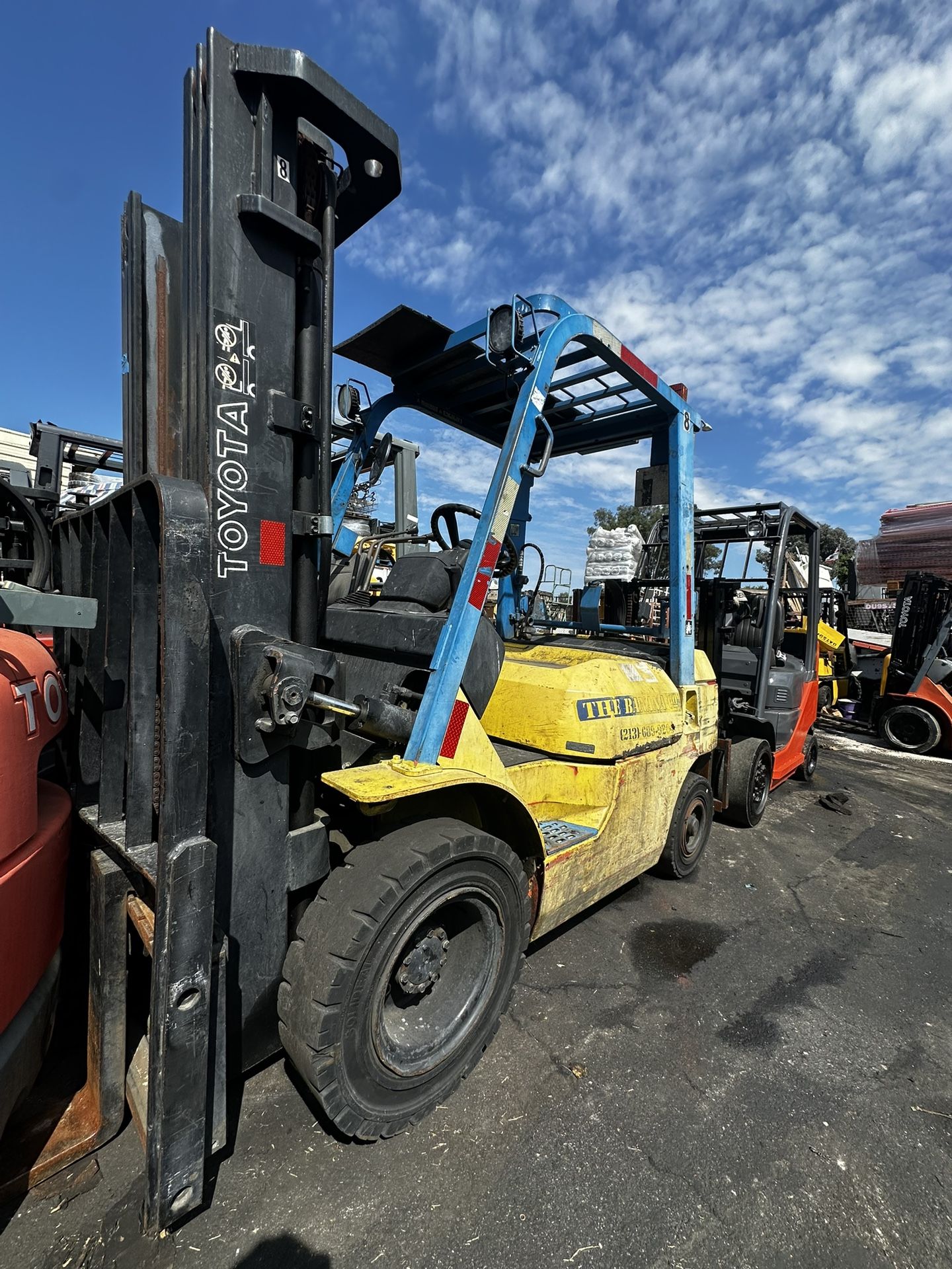 Toyota Forklift! Pneumatic Tires. 