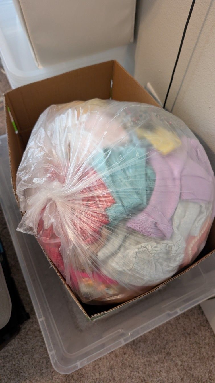 Box Of Baby Girl Clothing