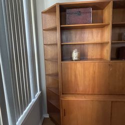 Entertainment Center With Pull Down Bar 