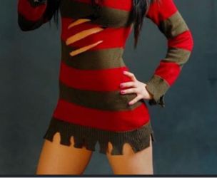 Women's Nightmare Ms. Krueger Halloween Costume Size L