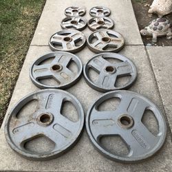 Weider Olympic Hammertone Weight Plates set