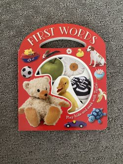 First words play hand-and-seek with turtle! Carry-around book