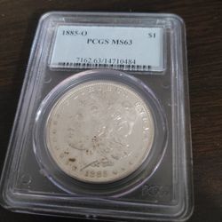 1885 O Ms63 Pcgs Morgan Silver Dollar