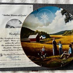 Limited Edition Ben Essenburg Farm Scene Collector Plate – 8.5" Porcelain