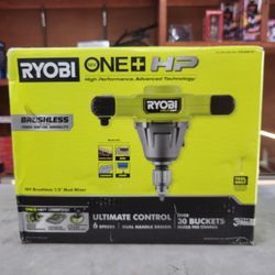 Ryobi 18v Brushless 1/2" Mud Mixer (Tool Only)