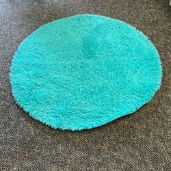 Green Soft Round Area Rug