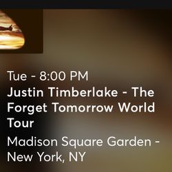 Justin Timberlake Concert Tickets (table 4 VIP )