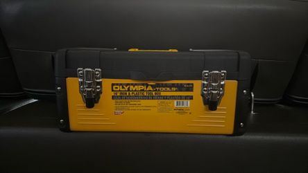 Olympia-tools 16”iron &plastic Tool box