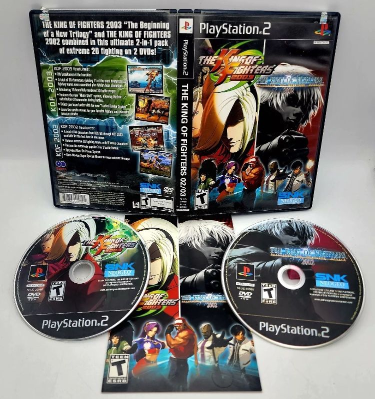 PS2 King of Fighters 2002/2003 (PlayStation 2) CIB Polished Disc W/ Reg Card!
