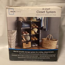 8 Shelf Closet Organizer (new)