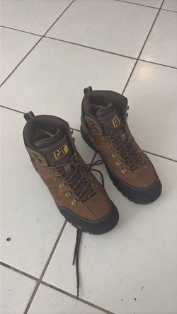 CAT Caterpillar Brown Leather Work Boots