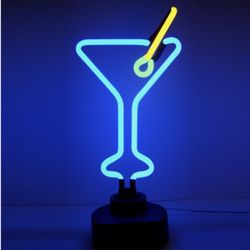 Neon Martini Glass