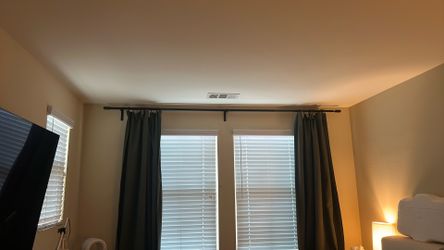 IKEA black curtain rod