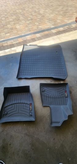 Genuine Weathertech front floor mats and rear cargo liner (Grey) - 2023 Mercedes Benz EQS SUV compatible
