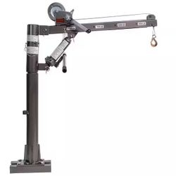 1100 lbs. Capacity 77 lbs. Hitch Class I Crane Hydraulic Hitch Lift Hoist with Hand Winch