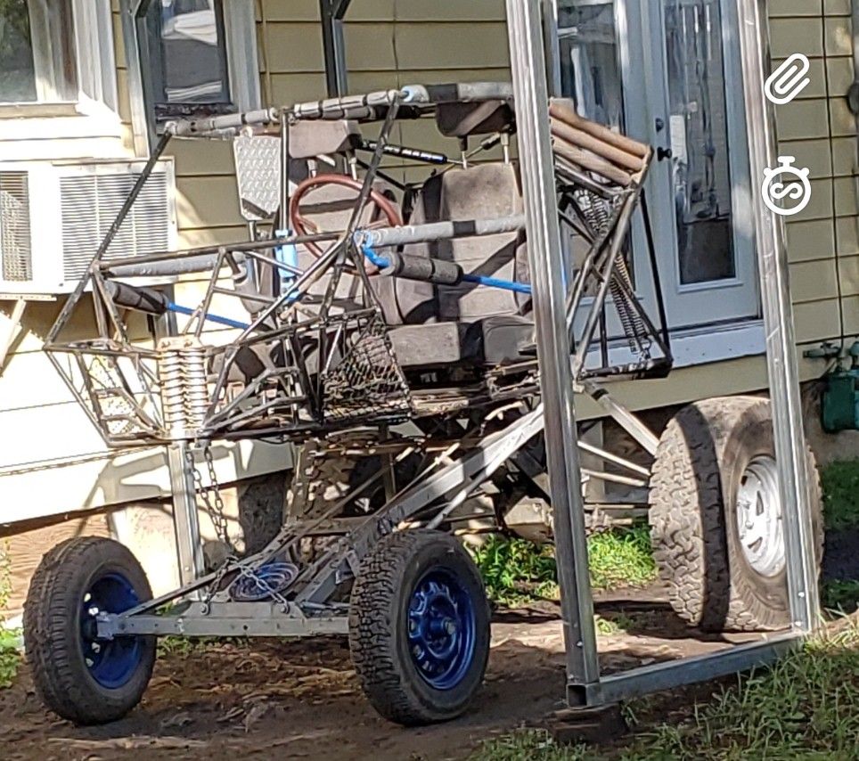 Enormous Go-Kart With 20 Horsepower Working Engine