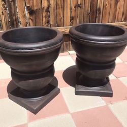 New Flower Pots Made Out Of Cement Perfect Gift 