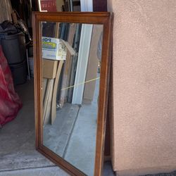 Mirror With Hanging Wire