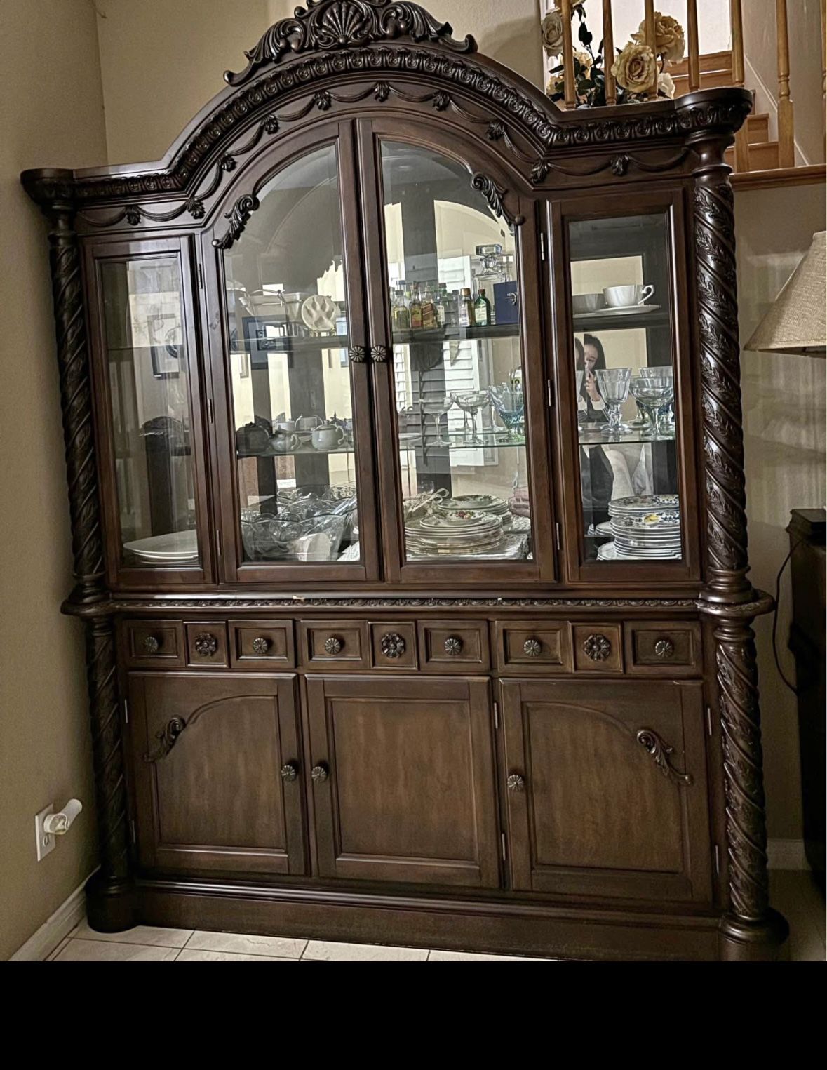 solid wood plate display 
