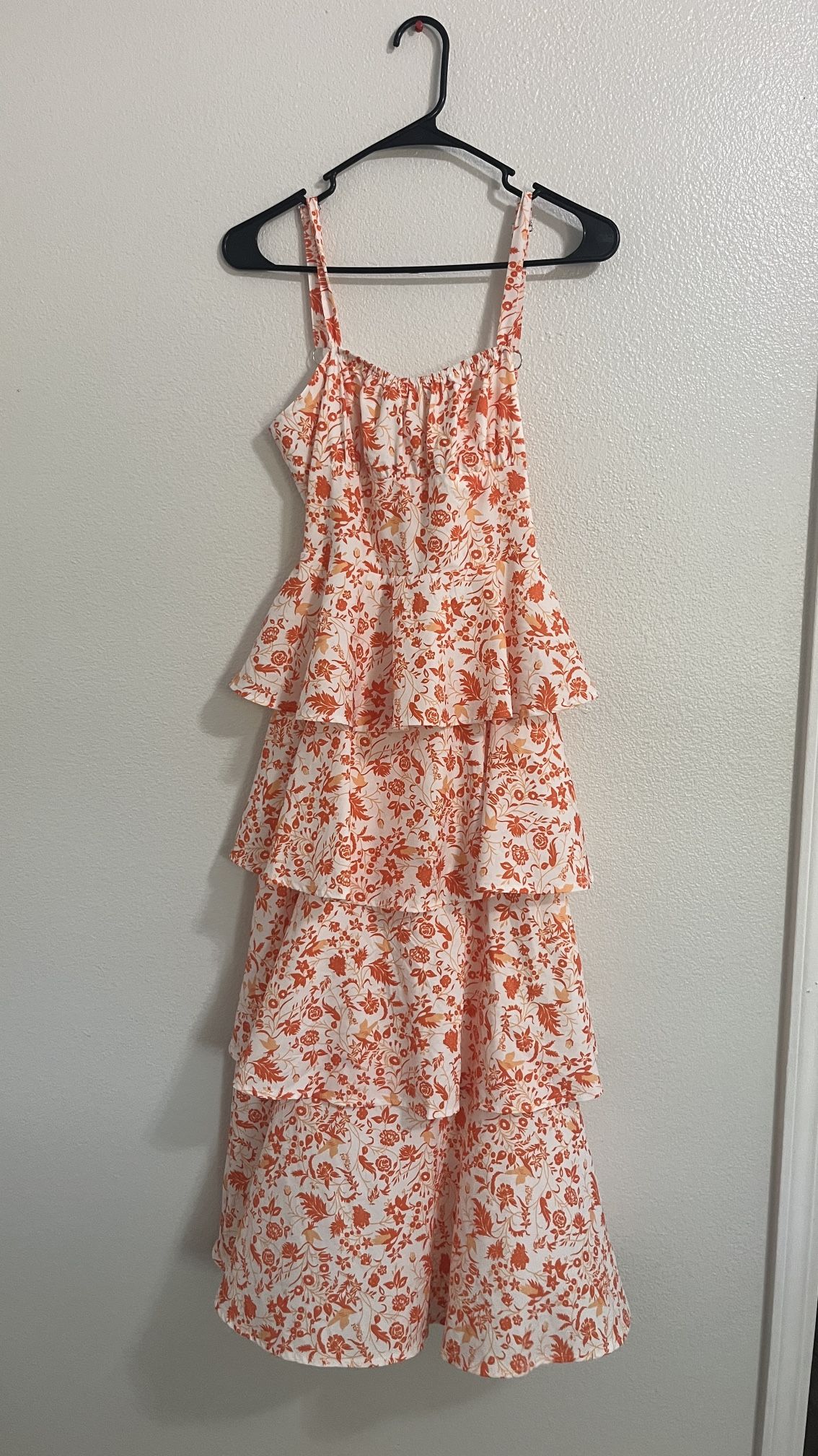 Floral Orange Dress