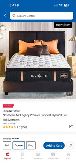 Noveform queen size firm mattress