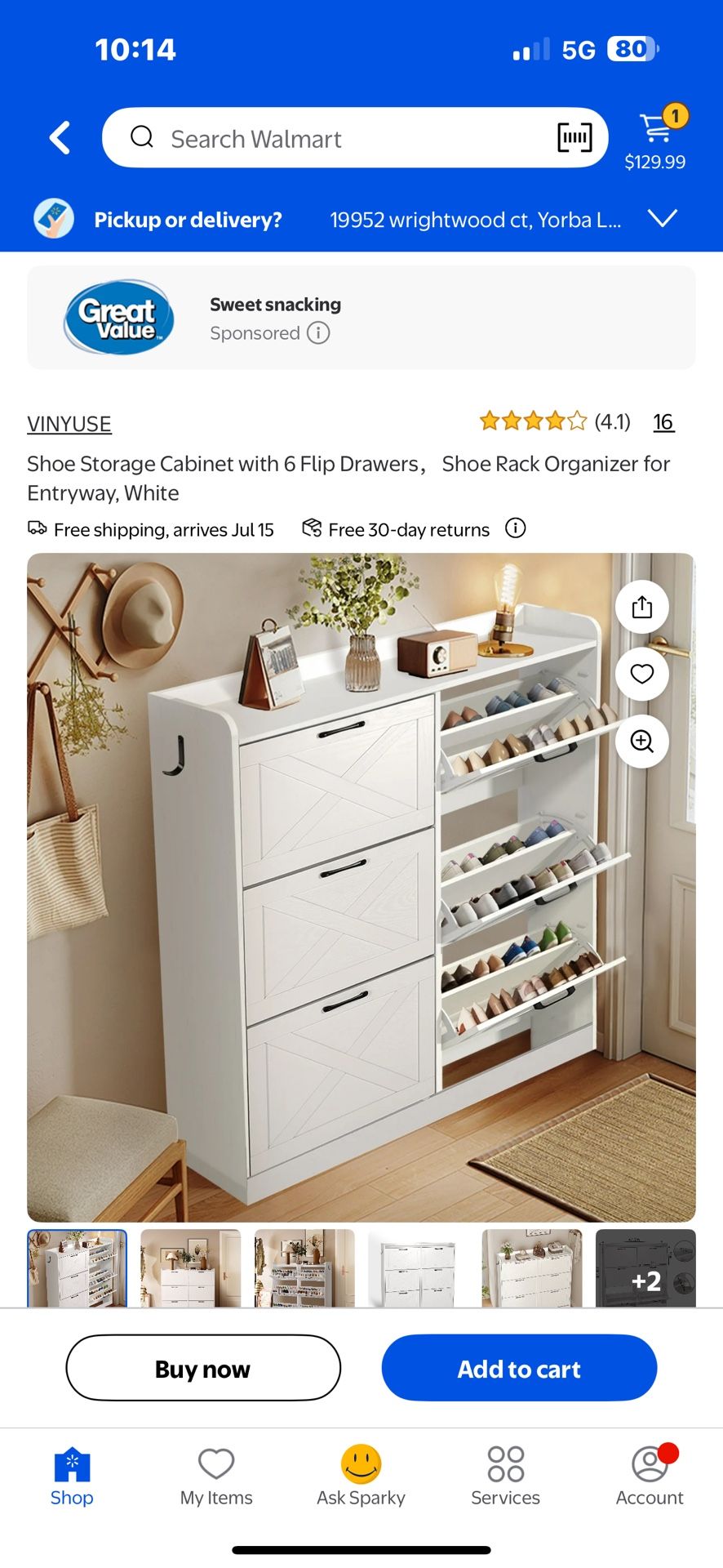 Shoe Storage Cabinet