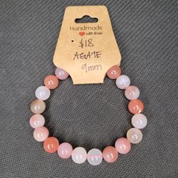 9mm Agate Bracelet