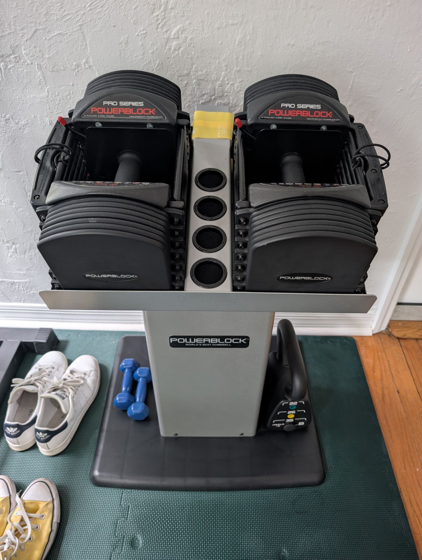 Powerblock Pro 50 Dumbbells + Column Stand