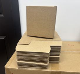 Paperboard Kraft Gift Boxes 6” x 6” x 2.5” - Qty 50