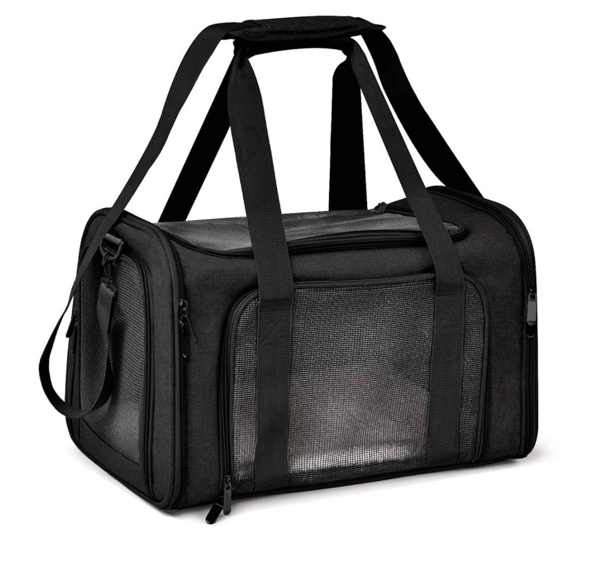 Cat Carriers Dog Carrier Pet Carrier for Small / Medium Cats Dogs Puppies (Up To 15lbs), TSA Airline Approved Small Dog Carrier Soft Sided, Collapsibl