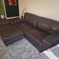 Small Sectional With Ottoman