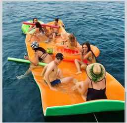 12 Ft Lily Pad Floating Mat for Lake, 3-Layer Tear-Resistant XPE Foam Floating Water Mat, Floating Pool Mat for Ocean, Beach, River
