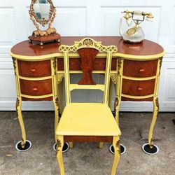 Amazing Antique Desk with Chair 