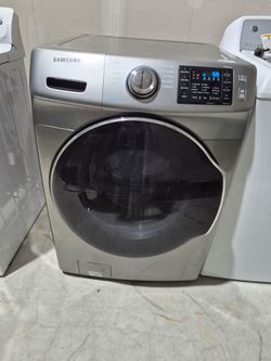Samsung 4.5 cu. ft. Front-Load Steam Washer (Platinum) – Tested & Clean!