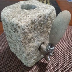 Handmade Granite Booze Rock Dispenser
