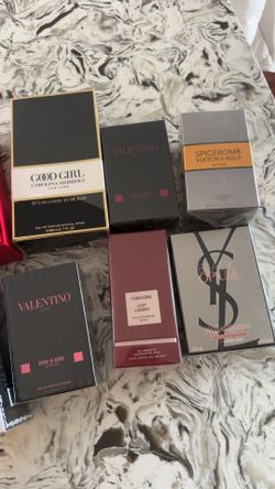 Valentino, Coach, YSL, Tom Ford Perfumes