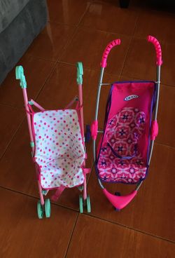 Baby girl play strollers
