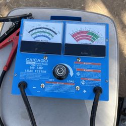 Chicago Electric Power Tools Battery Load Tester 500 Amp 91129 For 12V Batteries